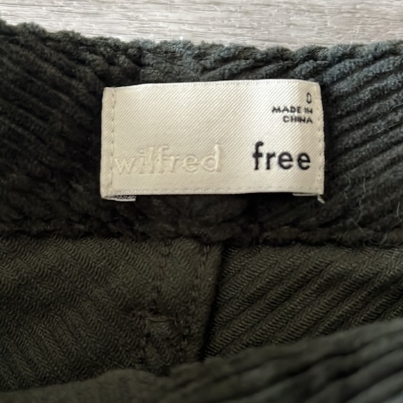 WILFRED FREE CORDUROY GREEN SKIRT - Picture 2 of 3